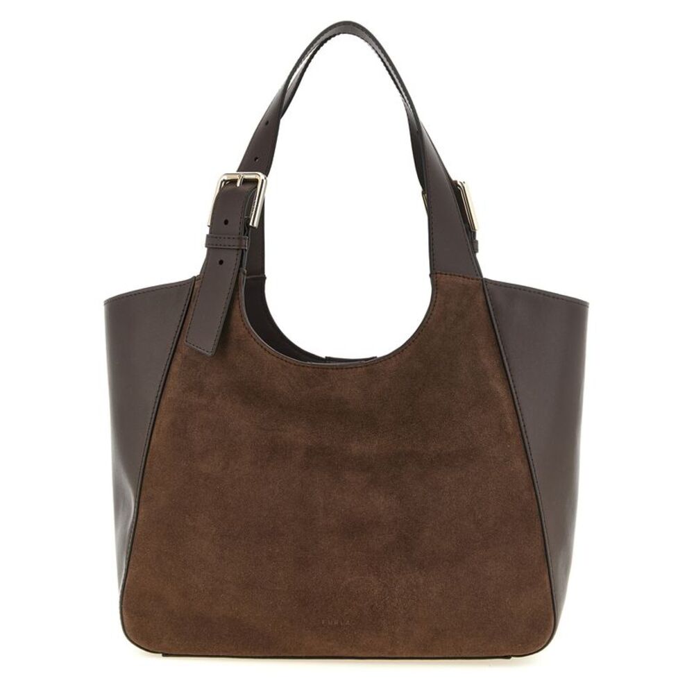 Furla Brown Calfskin Tote Women's Bag